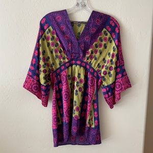 Hale Bob 94 % silk kimono blouse
